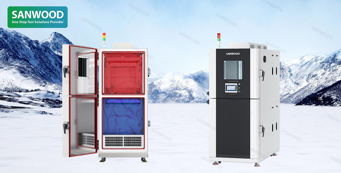 Cold and thermal shock test chamber